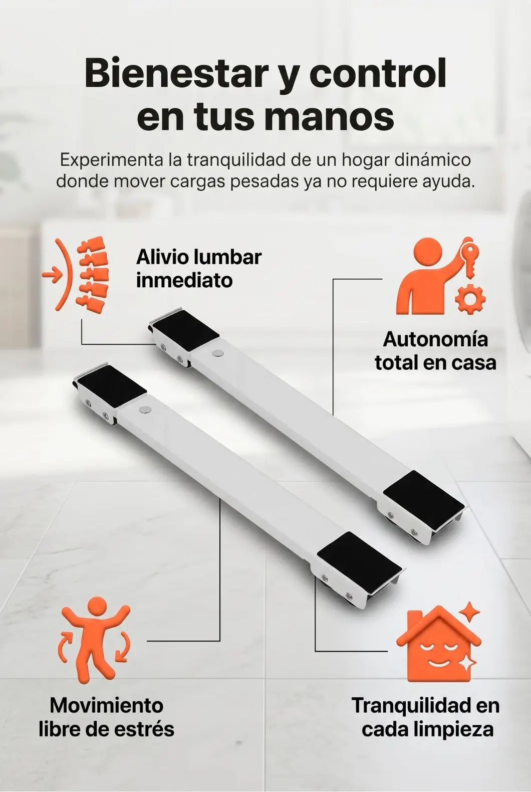Bases soporte para lavadoras y neveras
