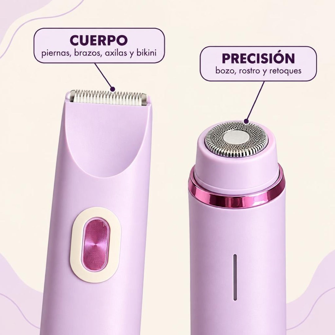 depiladora eléctrica doble cabezal